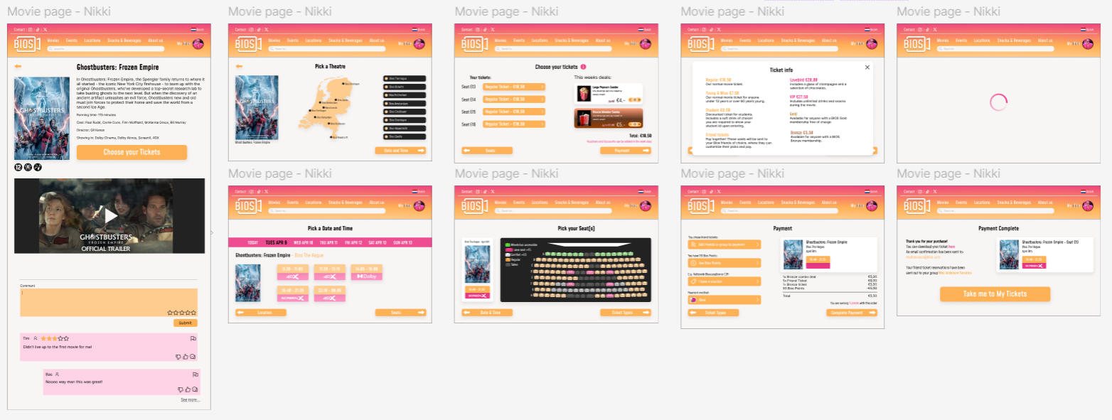 Choosing and buying tickets